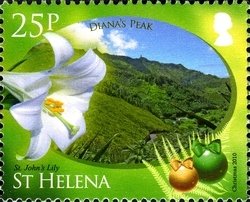 Colnect-1705-709-St-John-s-lily-and-Diana-s-Peak.jpg