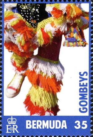 Colnect-2602-666-Various-Gombey-dancers-with-frame-colour-of-Blue.jpg