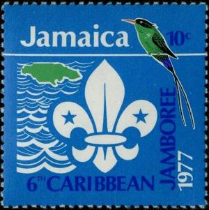 Colnect-2568-595-Scout-Emblem-Doctor-bird-and-map.jpg