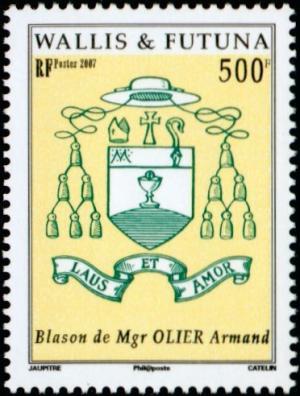Colnect-902-295-Coat-of-arms-of-Bishop-Armand-Olier.jpg