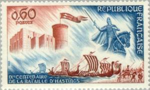 Colnect-144-527-Ninth-centenary-of-the-Battle-of-Hastings-castle-of-Falaise.jpg
