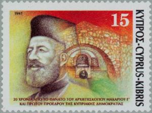 Colnect-180-286-Archbishop-Makarios-III-and-Chapel.jpg