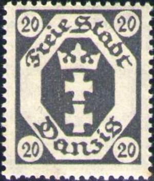 Colnect-2595-258-The-coat-of-arms-of-Danzig-in-an-octagonal-frame.jpg